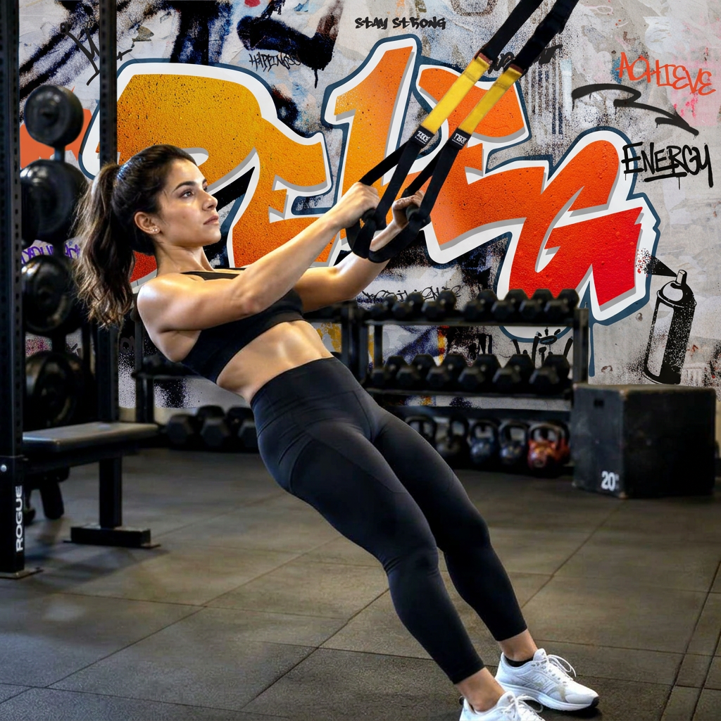 אימון TRX בבית הכושר פלג תל מונד